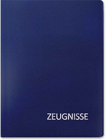 ROTH Zeugnismappe DIN A4, 20 Hüllen blau, 1 St.