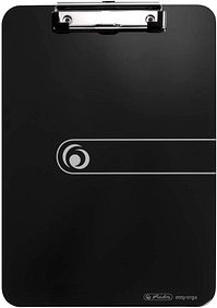 herlitz Klemmbrett easy orga 100436085 DIN A4 opak schwarz Kunststoff, 1 St.