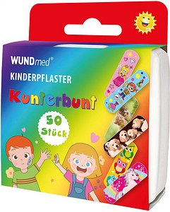 WUNDmed® Pflaster Kunterbunt 05-010 bunt 1,9 x 6,3 cm, 50 St.