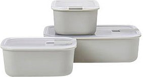 MEPAL Frischhaltedosen-Set EasyClip weiß 2x 0,7 l; 1,5 l, 1 Set