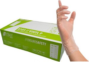 NITRAS MEDICAL unisex Einmalhandschuhe transparent Größe M, 100 St.