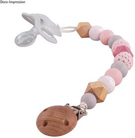 Rayher Bastelset Schnullerkette rosa/natur/weiß