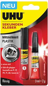 UHU PLASTIK Sekundenkleber, 1 St.
