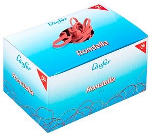 Läufer Gummibänder Rondella rot 17,0 mm, Ø 125,0 mm, 1,0 kg