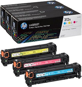 HP 312A (CF440AM) cyan, magenta, gelb Tonerkartuschen, 3er-Set
