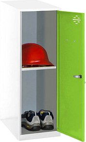 Simonrack Spind SIMONLOCKER DISM weiß, grün 8425437116858, 1 Schließfach 30,0 x 50,0 x 91,5 cm
