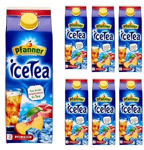 Pfanner Eistee Pfirsich 6x 2,0 l