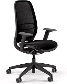 sedus Bürostuhl se:air, Ai-821/001 Stoff schwarz, Gestell schwarz