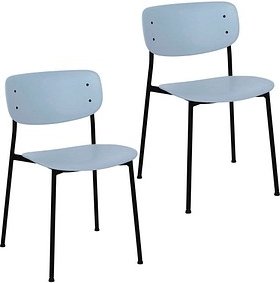 Thumbnail - meet powered by PAPERFLOW Besucherstühle SOHO CHSOHOX2.01.06 blau Kunststoff, 2 St.