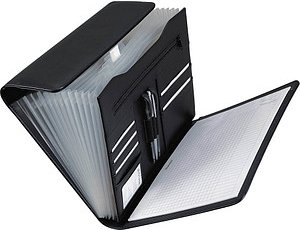 Alassio Fächermappe Vado 12 Fächer schwarz