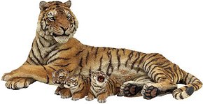 papo 50156 Liegende Tigerin mit Babys Spielfigur