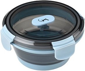 Thumbnail - LURCH Frischhaltedose up & down 6,7 cm hoch blau 400,0 ml, 1 St.