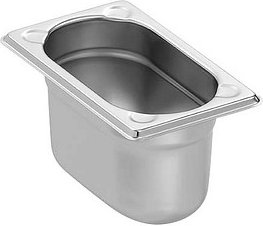 Thumbnail - Bartscher GN-Behälter Basic Line 1/9 silber 1,0 l, 1 St.
