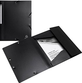 Exacompta Sammelmappe Opak DIN A4 schwarz, 1 St.