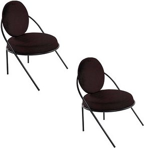 Thumbnail - meet powered by PAPERFLOW Sessel SATURNE schwarz Kunstleder, 2 St.