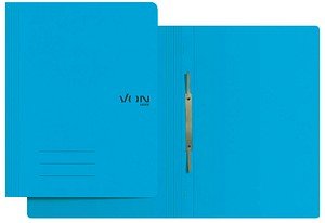 VON LEITZ Schnellhefter Karton blau DIN A4, 1 St.