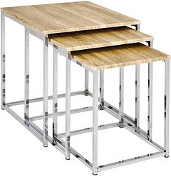 HAKU Möbel Beistelltische-Set eiche