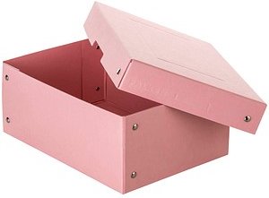 FALKEN PURE Aufbewahrungsbox 1250 Blatt pastellrosa 18,0 x 25,0 x 10,0 cm