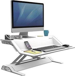 Fellowes Monitorständer Lotus Sitz-Steh Workstation weiß