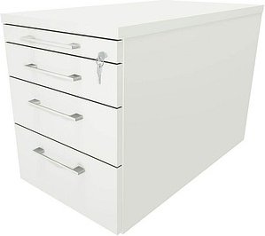 Thumbnail - fm Sidney Rollcontainer weiß 4 Auszüge 43,4 x 80,0 x 54,0 cm