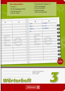 Thumbnail - BRUNNEN Schulheft Wörterheft Lineatur 3 liniert DIN A5 ohne Rand, 16 Blatt, 1 St.