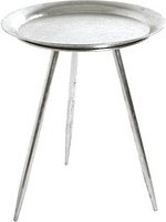 HAKU Möbel Beistelltisch Metall silber 38,0 x 38,0 x 47,0 cm