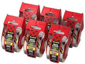 Scotch Packbänder Box Lock™ transparent 48,0 mm x 20,0 m 6 Rollen