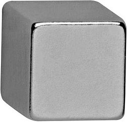 MAUL Magnete silber, Metall 1,0 x 1,0 x 1,0 cm, 4 St.