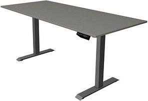 Thumbnail - Kerkmann Move 1 elektrisch höhenverstellbarer Schreibtisch grafit rechteckig, T-Fuß-Gestell grau 180,0 x 80,0 cm
