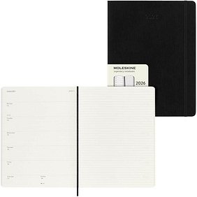 MOLESKINE Buchkalender Wochenkalender 2026 schwarz