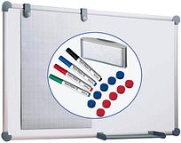 MAUL Whiteboard 2000 MAULpro Komplett-Set 90,0 x 60,0 cm weiß kunststoffbeschichteter Stahl
