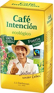 Café Intención ecológico Fuerte Bio-Kaffee, gemahlen, Arabicabohnen kräftig, 0,5 kg