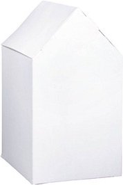 Rayher Faltschachteln Haus klein weiß 12 St.