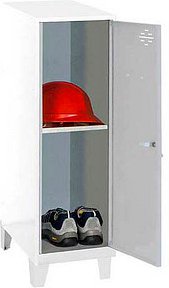 Simonrack Spind SIMONLOCKER DISM SINGLE weiß, grau 8425437120886, 1 Schließfach 30,0 x 50,0 x 101,5 cm