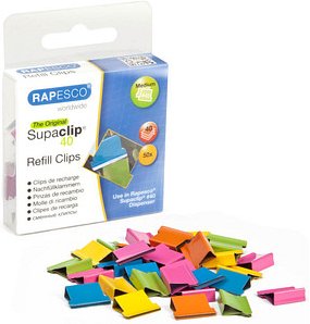 50 RAPESCO® Supaclips farbsortiert 1,6 cm