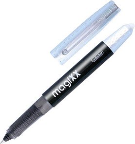 ONLINE® MagiXX Tintenroller schwarz/silber 0,7 mm, Schreibfarbe: blau, 1 St.