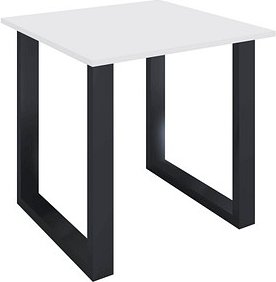 Thumbnail - VCM my office Lona Schreibtisch weiß quadratisch, U-Fuß-Gestell schwarz 80,0 x 80,0 cm