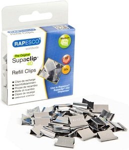 Thumbnail - RAPESCO® Supaclips silber 1,6 cm, 50 St.