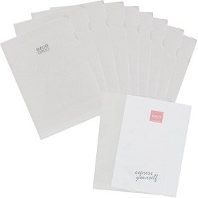 Thumbnail - ELCO Sichthüllen Ordo transparent DIN A4 weiß glatt 80 g/qm, 10 St.