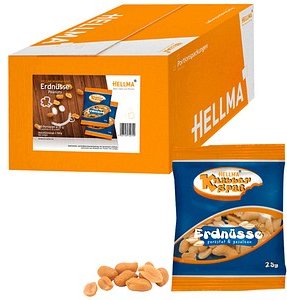 HELLMA Knabberspaß Erdnüsse 100x 25,0 g