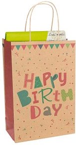 Idena Geschenktüte Geburstag Motiv 18,0 x 27,0 cm, 1 St.