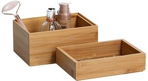Zeller Aufbewahrungsboxen-Set braun