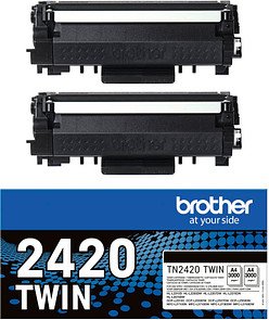 Thumbnail - brother TN-2420TWIN schwarz Toner, 2er-Set