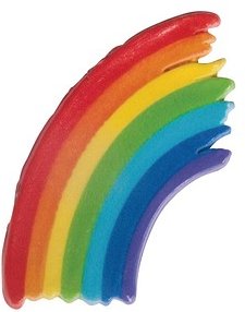 Thumbnail - Rayher Wachsmotiv mehrfarbig Regenbogen, 1 Pack