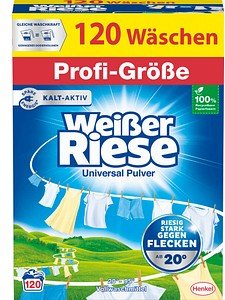 Weißer Riese Universal Pulver Waschmittel Pulver, 6,0 kg