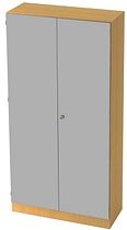 Thumbnail - HAMMERBACHER Aktenschrank 6910, V6910/6/S/SG buche, silber 4 Fachböden 100,0 x 42,0 x 200,4 cm
