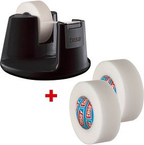 tesa Tischabroller Easy Cut Compact schwarz