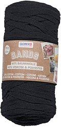 GLOREX Makramee Garn schwarz Bands, 1 St.