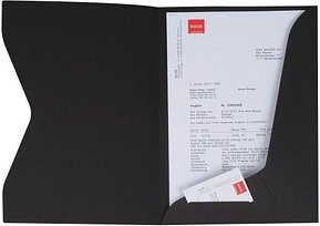 ELCO Angebotsmappen Prestige DIN A4 schwarz, 10 St.