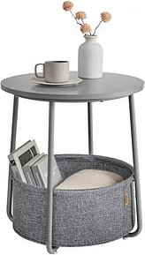 VASAGLE Beistelltisch dunkelgrau 45,0 x 45,0 x 50,0 cm